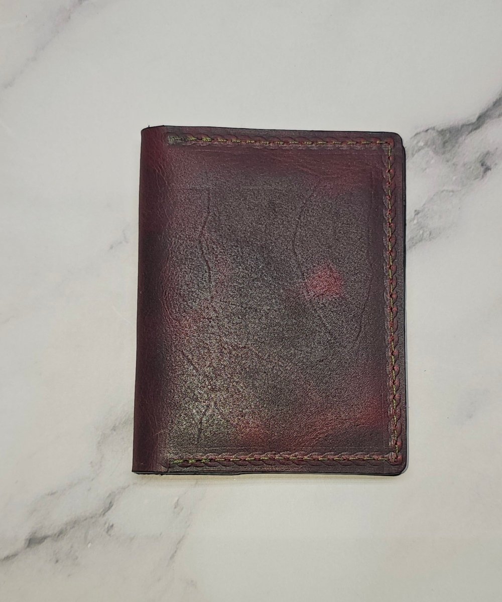 Bourbon Reserve Premium Card Holder - Rich Brown Leather Slim Wallet