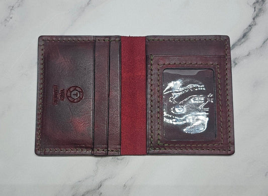 Bourbon Reserve Premium Card Holder - Rich Brown Leather Slim Wallet