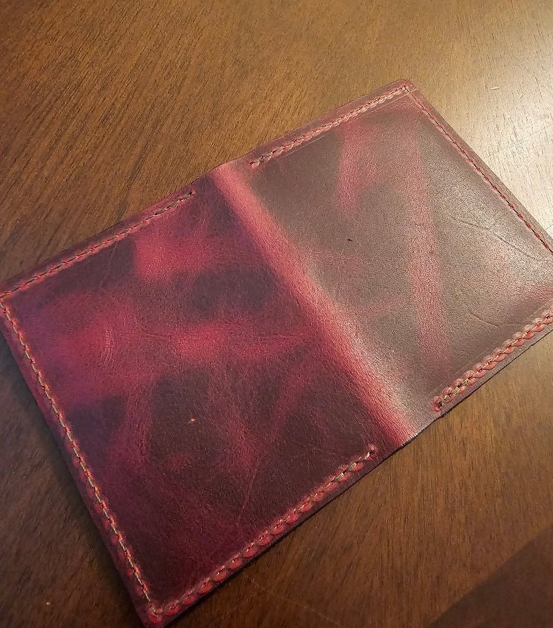 Bourbon Reserve Premium Card Holder - Rich Brown Leather Slim Wallet
