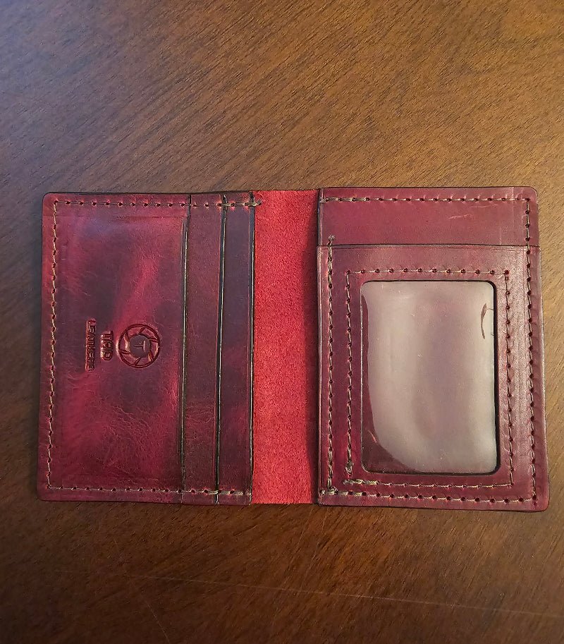 Bourbon Reserve Premium Card Holder - Rich Brown Leather Slim Wallet