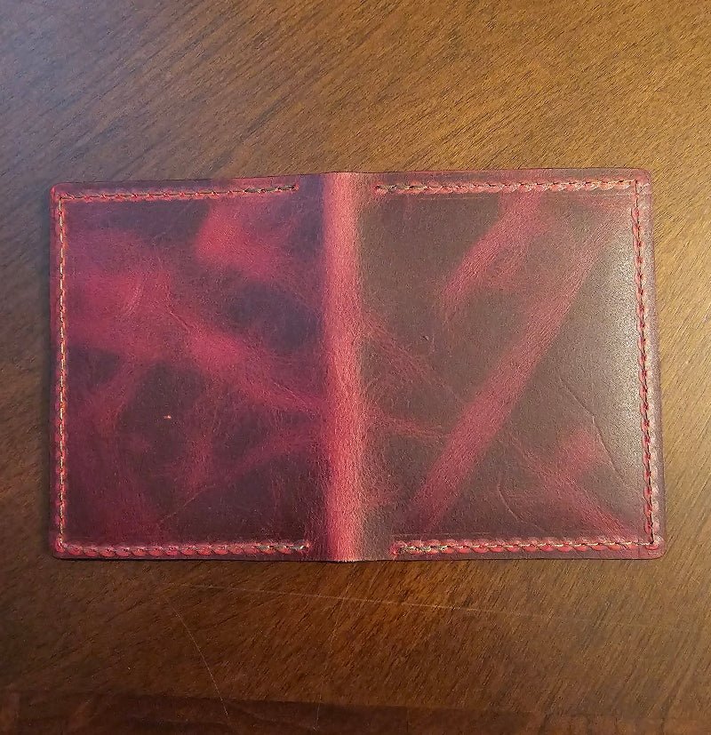 Bourbon Reserve Premium Card Holder - Rich Brown Leather Slim Wallet