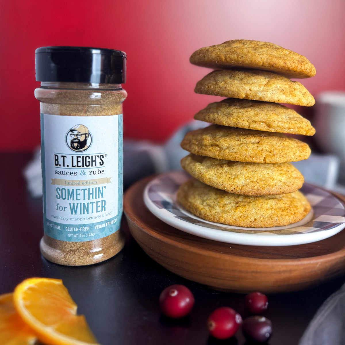 Somethin’ for Winter - Cranberry Orange Brandy Seasoning
