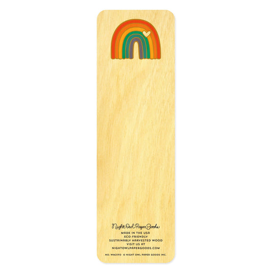 Rainbows Wood Bookmark