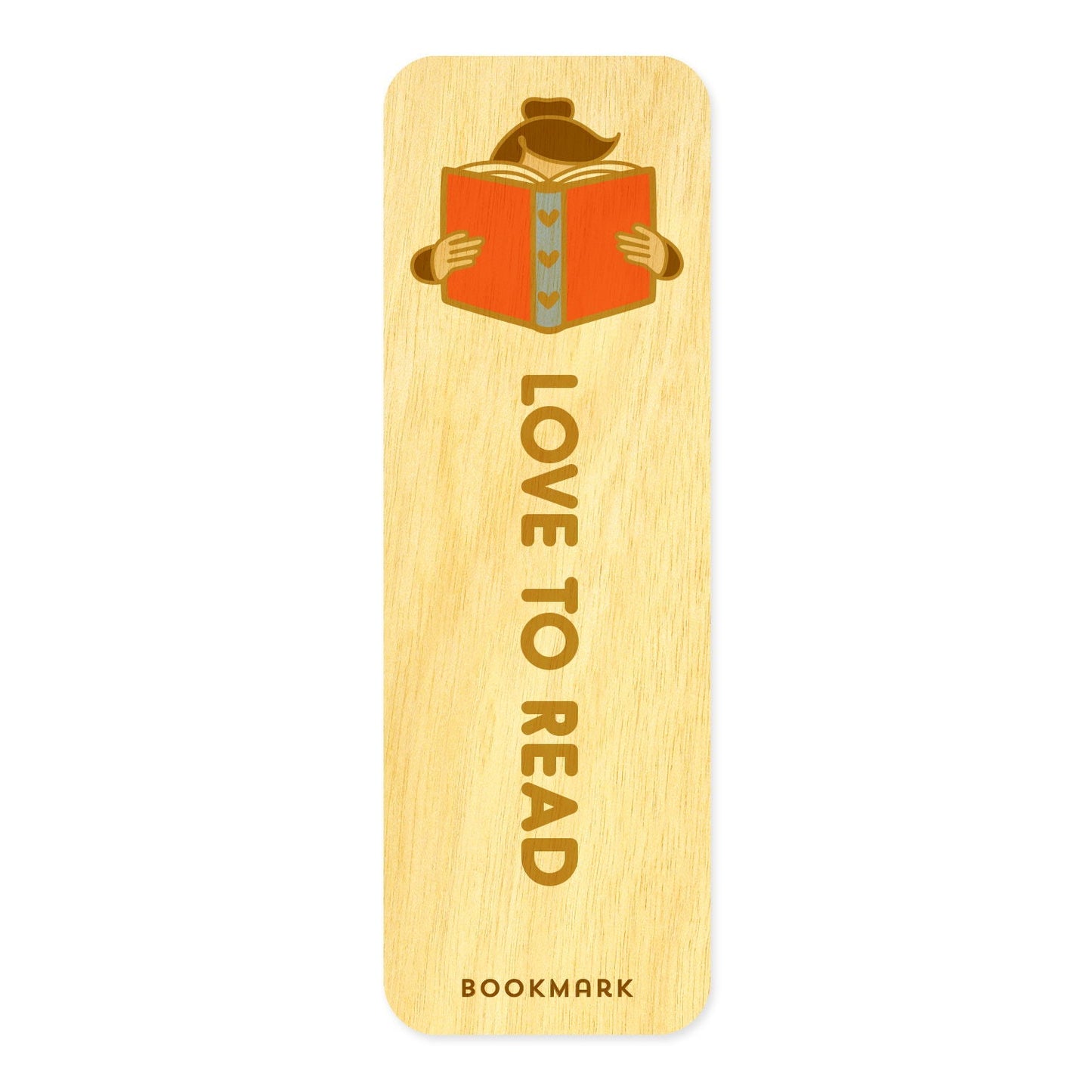 Reader Mini Wood Bookmark
